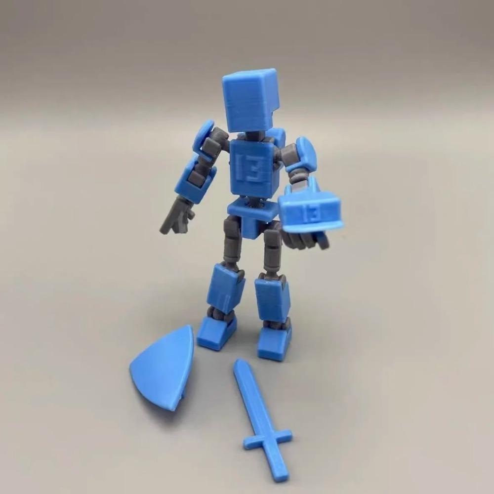 Multi-Jointed Movable Shapeshift Robot Lucky 13 Figure Toys 3D Printed Mannequin Dummy Figure Kids Adults Parent-children Game