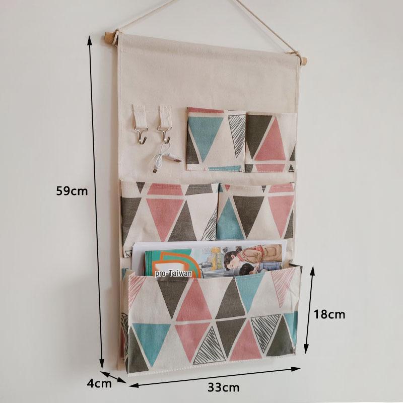 Wen'er Wandmontierte Mehrschichtige Hängeaufbewahrungstasche für Studentenwohnheime