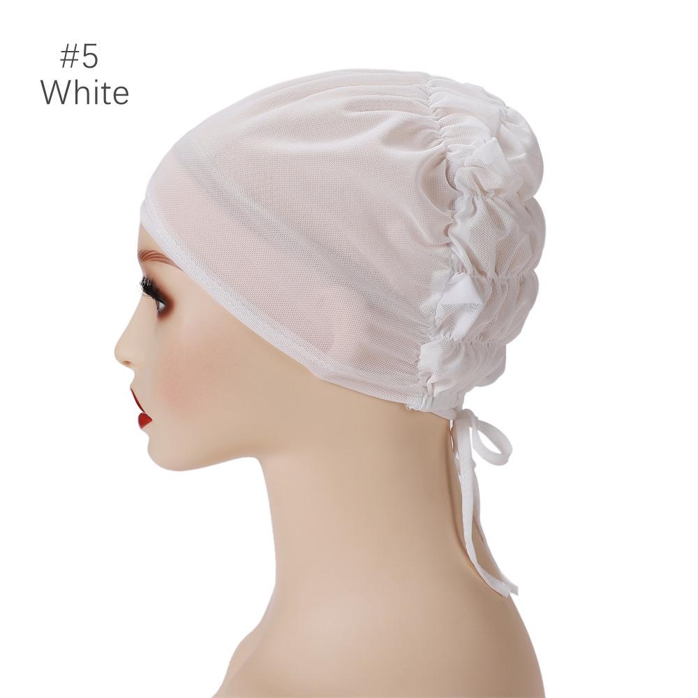 Breathable Elastic Mesh Undercap with Adjustable Drawstring