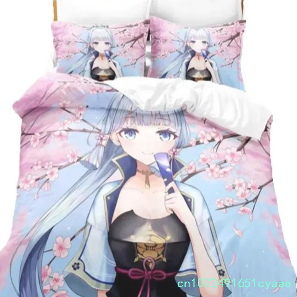 Game Genshin Impact Bedding Set 3D Printed Comforter Duvet Cover Sets Pillowcase Twin Full Queen King Duvet Covers Drop Ship