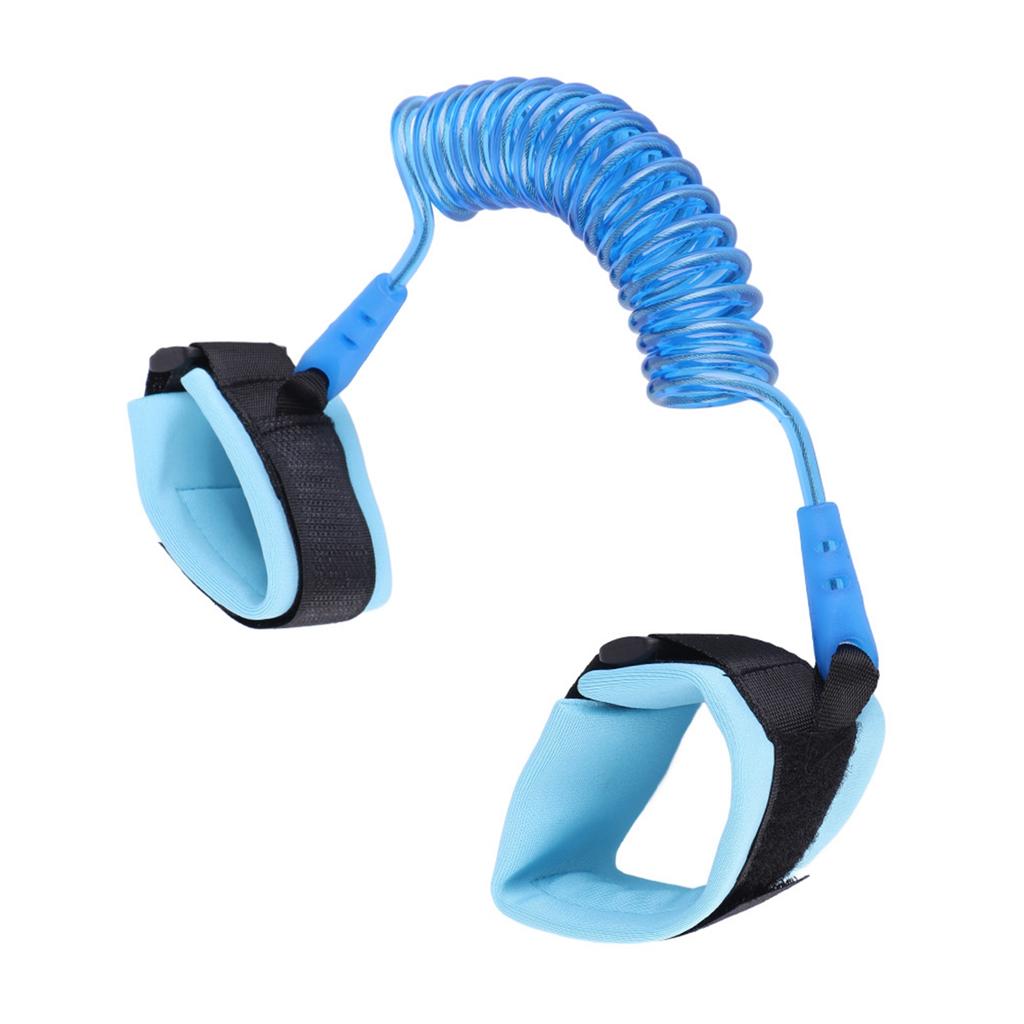 Kids Anti Lost Rope Elastic Adult Children Wristband Link Assurance(Blue)