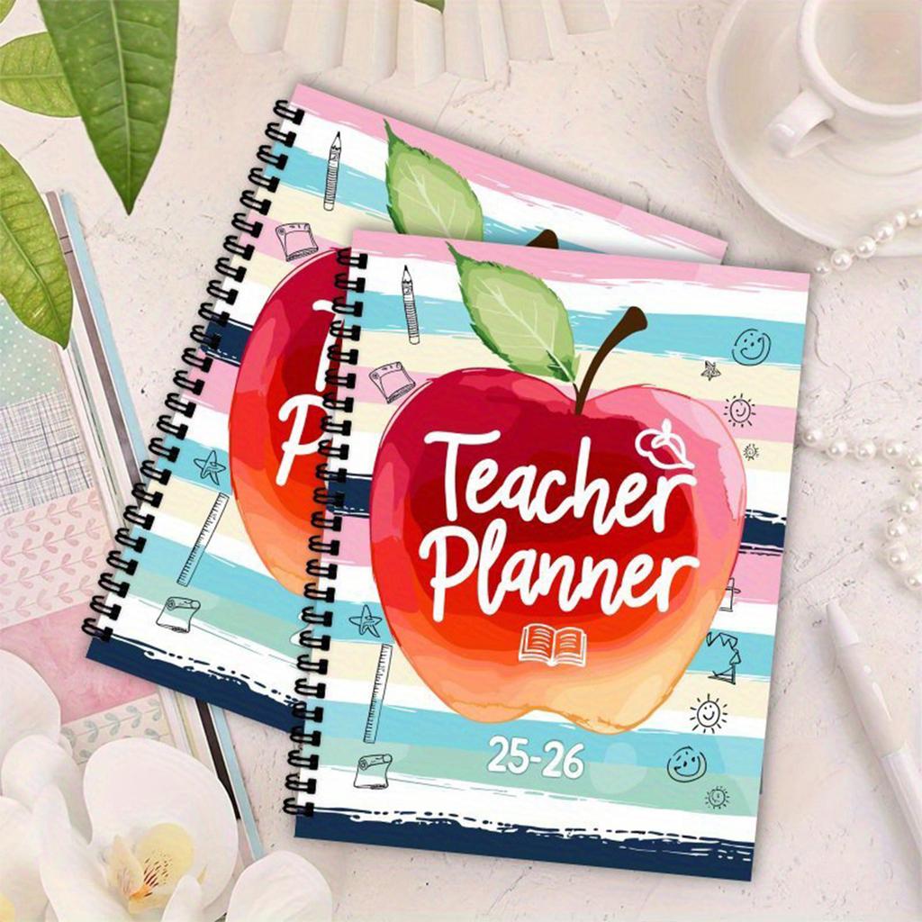 Teacher's Record Book Reading Plan, Teacher's Monthly Plan, Red Teacher's Plan Notebook