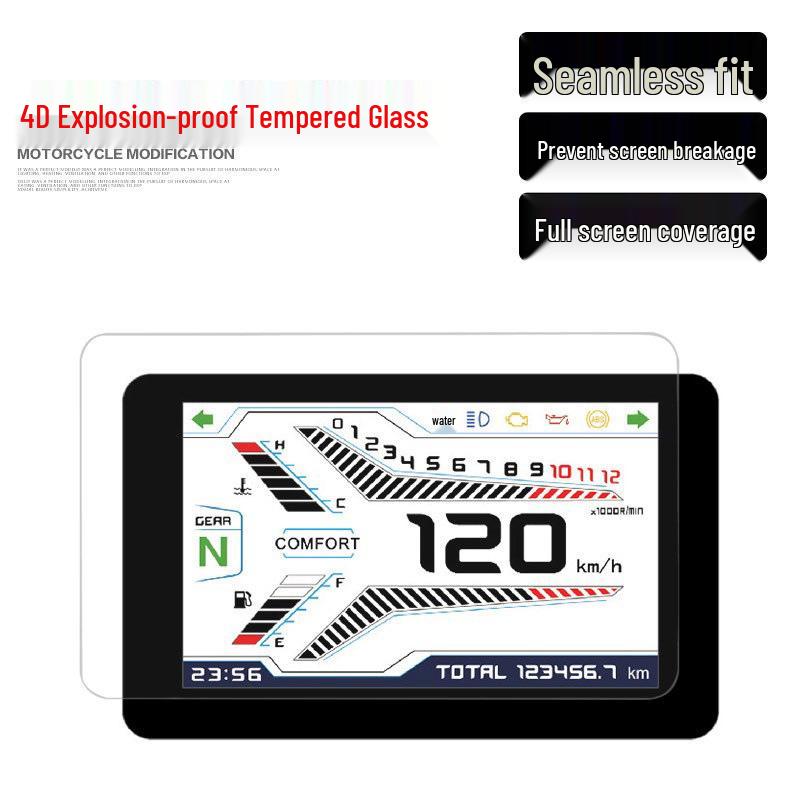 

Benelli New Huanglong 600i TRK502X LCD Screen Protector - Fiberglass Tempered Film One piece (small 79x130mm)