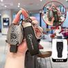 Leather Car Remote Key Case Cover For Mercedes Benz A C E S G Class GLC CLE CLA GLB GLS W177 W205 W213 W222 X167 AMG Keychain