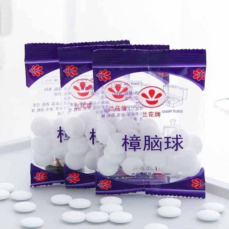 Bolas de Cânfora Natural Anti-Insetos Pílulas para a Saúde Antimofo Guarda-Roupa Antimofo