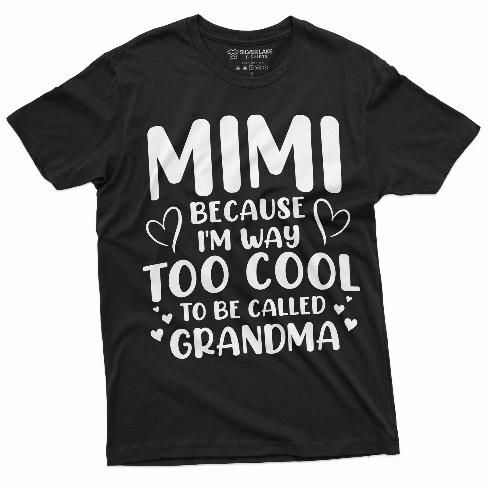 Mimi Grandma T-shirt Grandmother gift shirt mimi gifts Birthday tee shirt L