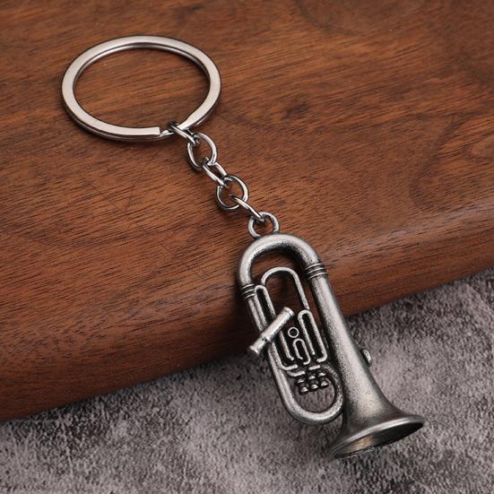 Musician Keychain Pendant Decorative 3D Design Bag Hanging Pendant Miniature Instrument Shape Key Holder Bag