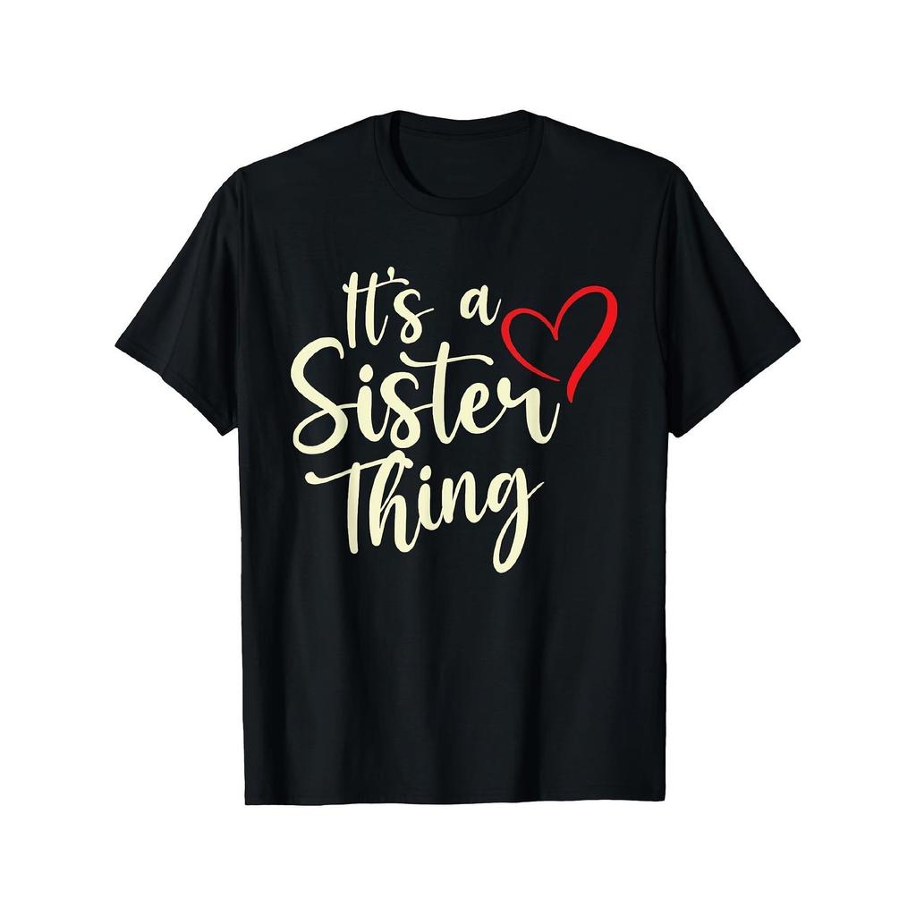 Its A Sister Thing Graphic Tee Soft Cotton Casual Crew Neck T-Shirt for Women and Girls