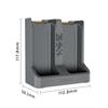 STARTRC Dual Charging Hub for DJI Air 3sAir 3, 65W+ Fast Charging, PD Support & Protection, Storage & Charging Modes, with Two Portable USB Ports for