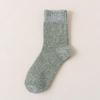 Men's Cotton & Wool Socks: Warm Winter Terry, Business Casual, Solid Color, Long Style