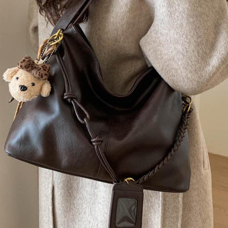 Large-capacity Retro Bag, New Fashionable and High-value Tote Bag, Textured Casual Shoulder Bag for Women