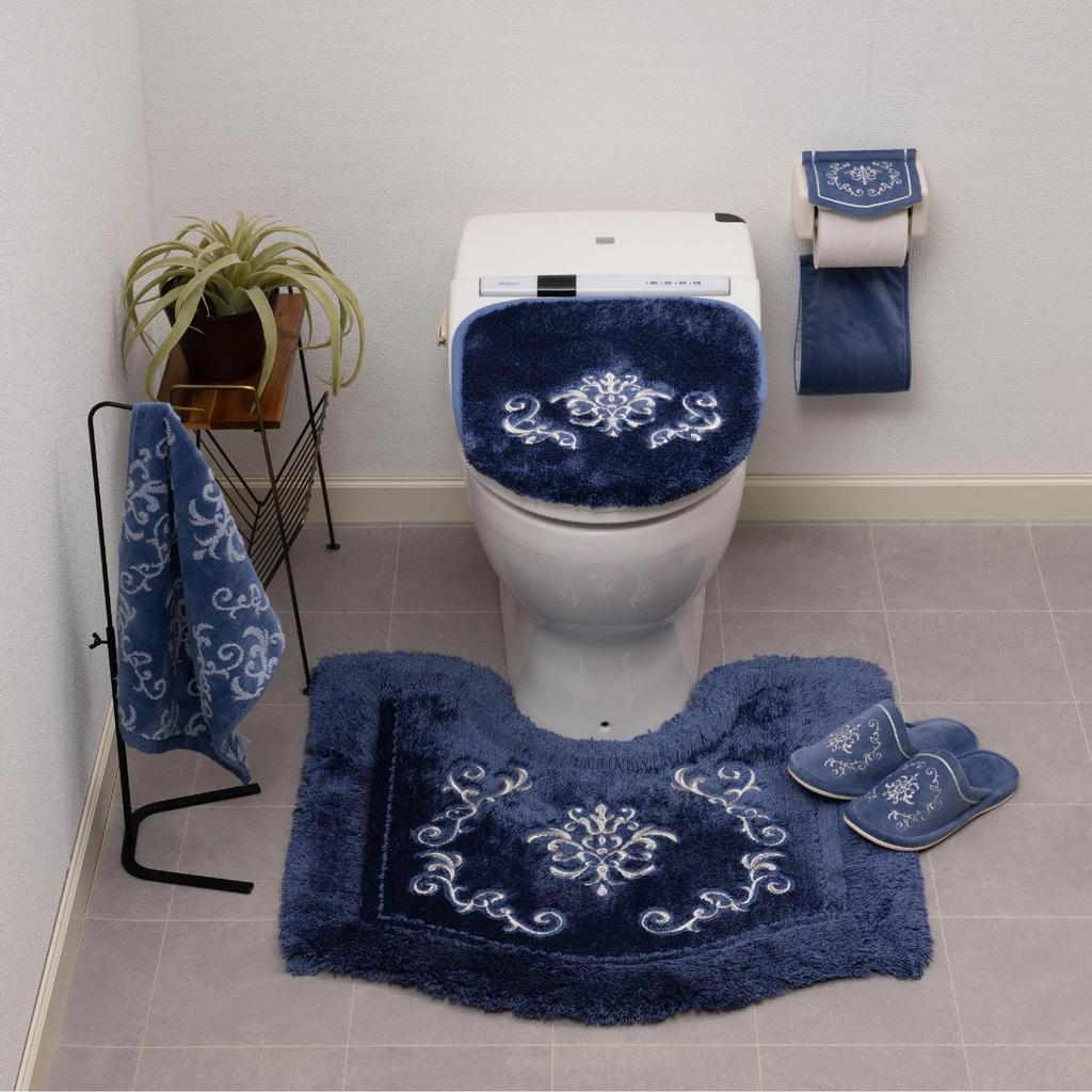 Senko NYNAS Royal Palace Paper Holder Navy Blue with Elegant 60076 Cover, Rhinestones, Design,