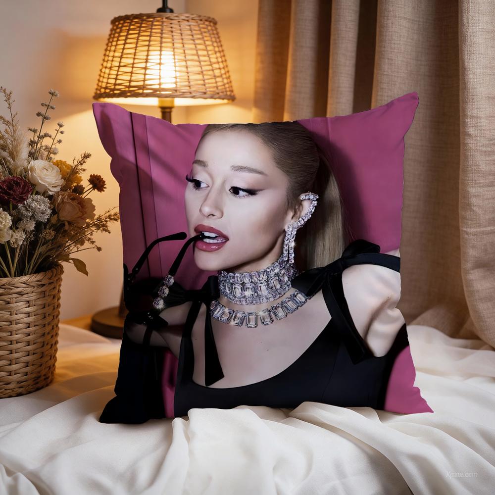 

a-Ariana Grandes singer Cushion Cover Premium Comfort Reversible Pillow Cove -Two in One Design for Any Room & Car Interior 30cmx30cm
