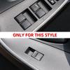 För Toyota RAV4 Corolla AYGO Verso AVENSIS YARIS VITZ Tillbehör 7 st/set Krom Bilfönsterhissknapp Cover Trim