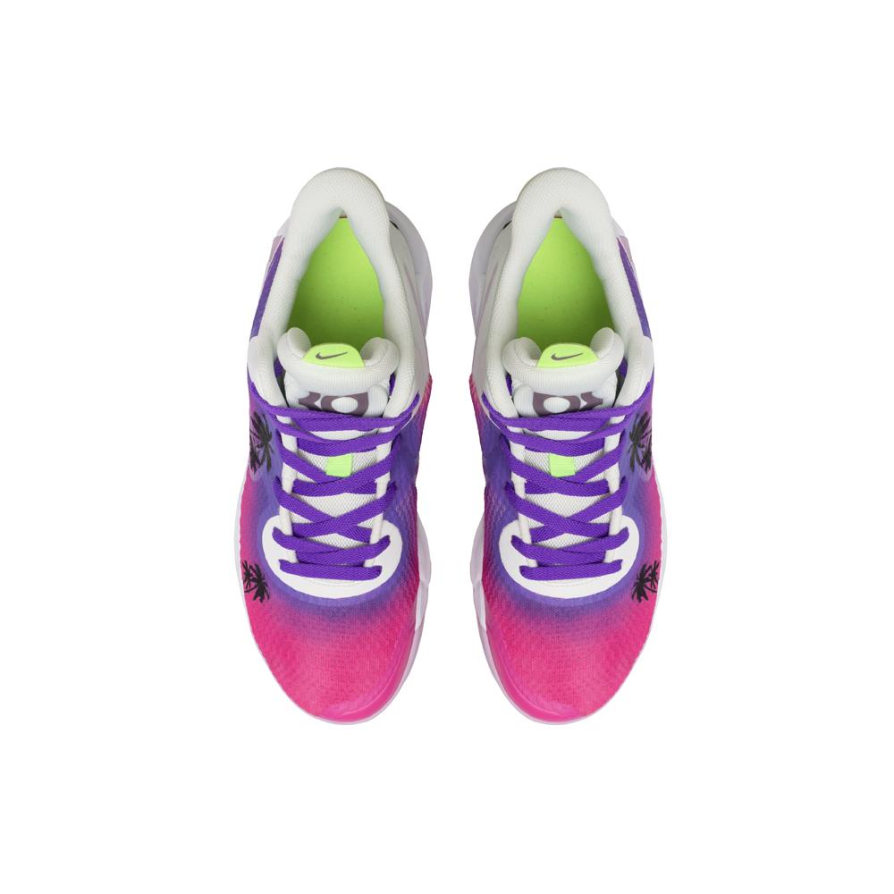 Nike KD Trey 5 IX Ep Cushioning Slip Resistant Abrasion Resistant Low top Vintage Basketball Shoes Men's Pink Purple DJ6922-100(TeamF-)