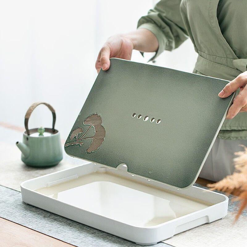 Qianyu Melamine Tea Tray & Kung Fu Tea Set