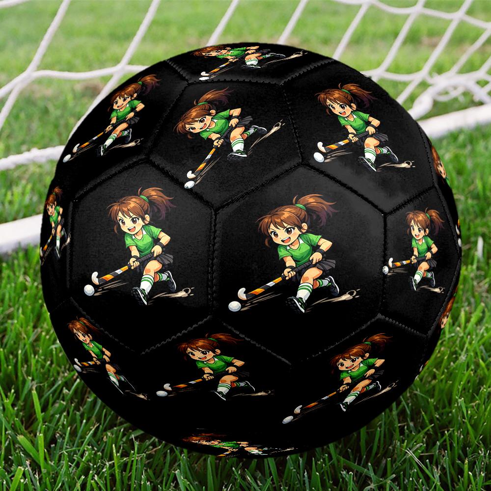 hockey Theme Size 5 Soccer Ball, Suitable for Both Indoor and Outdoor Matches, a Gift Suitable for Everyone.