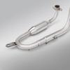 CC110 Stainless Steel Motorcycle Exhaust System - Front & Rear Pipe Set
