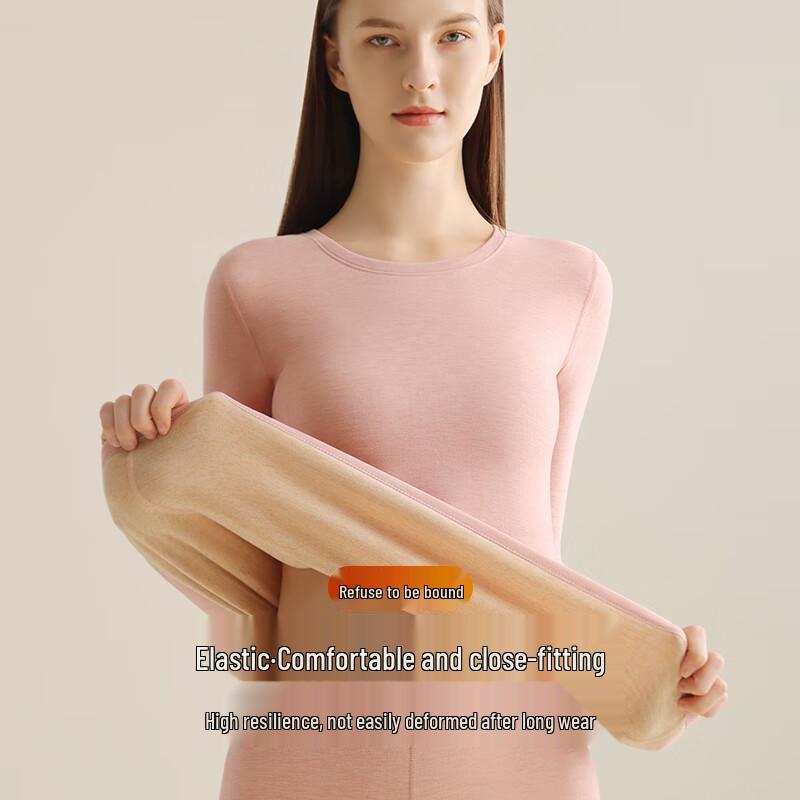 GUJIN Women's Seamless Thermal Underwear Set