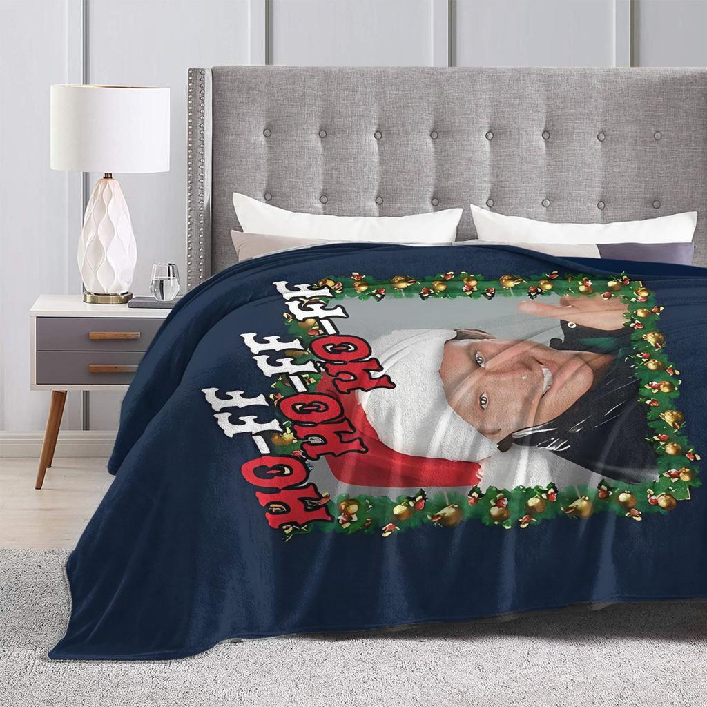 David Hasselhoff Plush Blanket Children Christmas Flannel Throw Blanket For Living Room Warm Soft Design Quality Bedspread