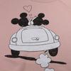 Disney Womens/Ladies Mickey & Minnie Mouse Hearts Crop Sweatshirt