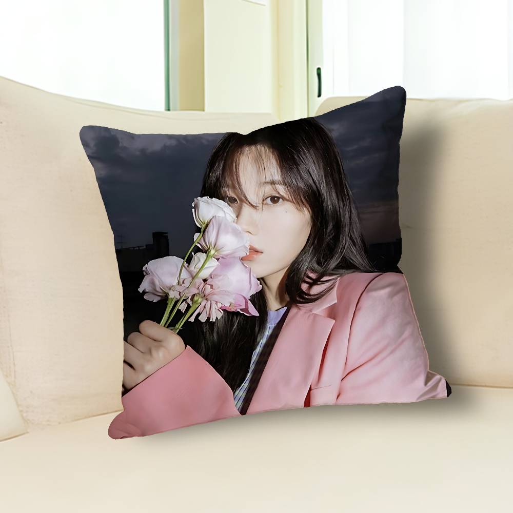 K-Kwons Singer E-Eun-B-Bi Anime Celebrity Merchandise All-Match Printed Pillow Case Sofa Car Office Room Decoration Protector