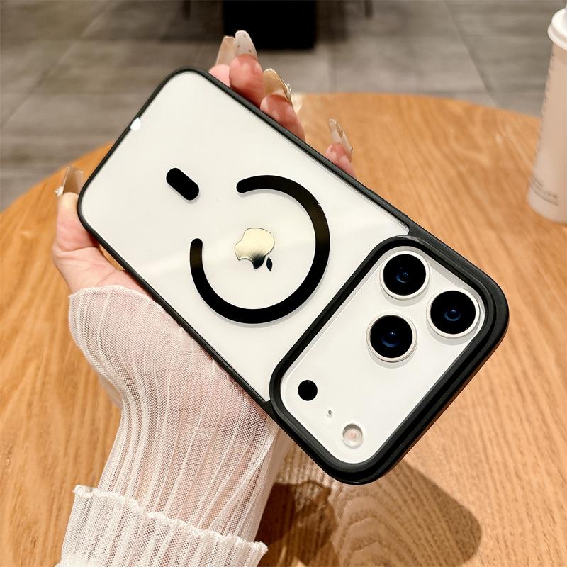 

Transparent Magnetic Case for Magsafe IPhone 17 Air 16 E 15 14 13 12 11 Pro Max Plus 17Air 16E 17Pro i17 Shockproof Phone Cover iPhone17 Pro чорний