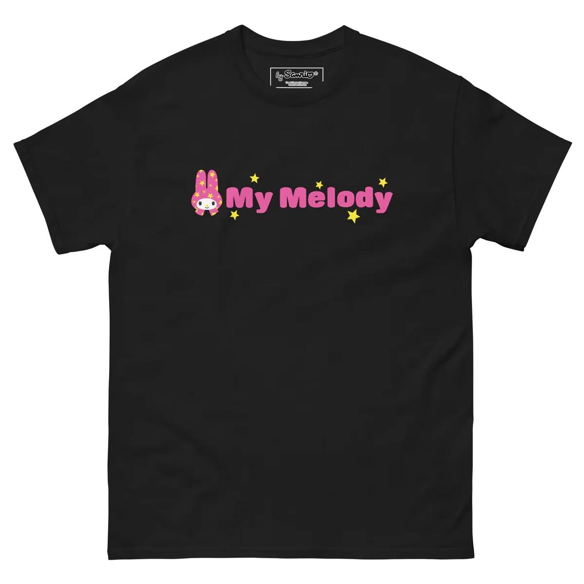 

2026 new Summer My Melody Cute Print Tee Casual Short Sleeve Cotton Tops for Adults Kids Sweet Kawaii Style Daily Outfit S