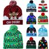 Soft And Stretchable Winter Warm Knit Beanie With Built-in Led Christmas Lights