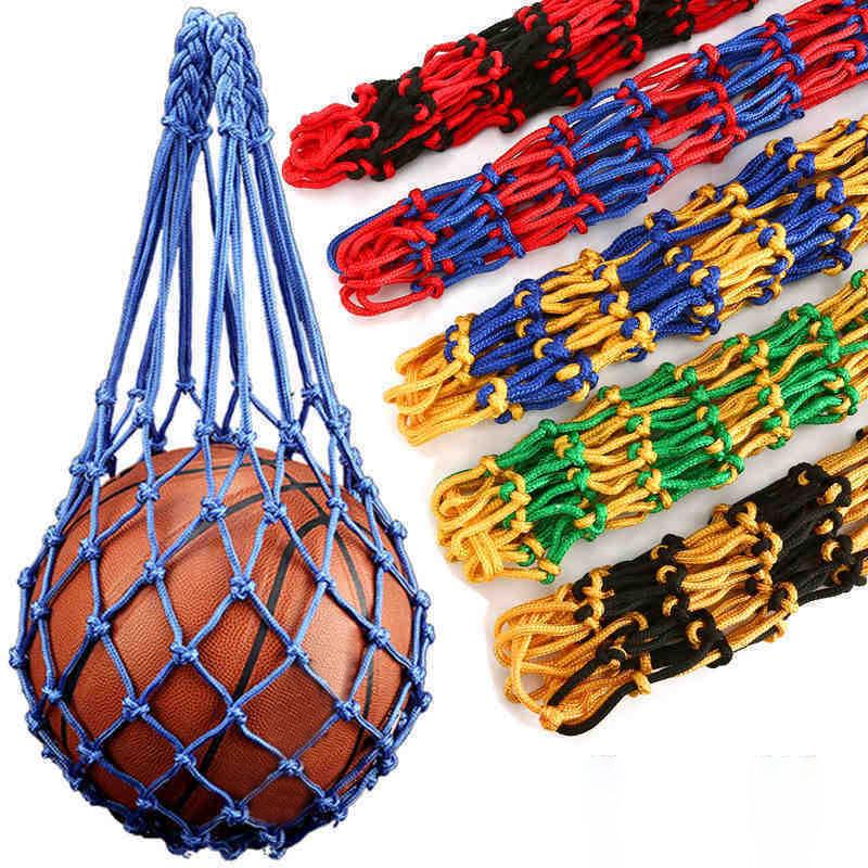 Football Net Bag Nylon Bold Storage Bag Single Ball Carry Portable Equipment