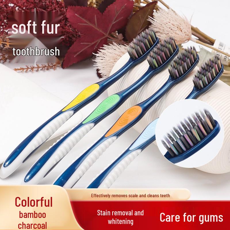 Set de Cepillos de Dientes Shu Chen Creativo de Cerdas Suaves - Par Suave para Uso en Casa