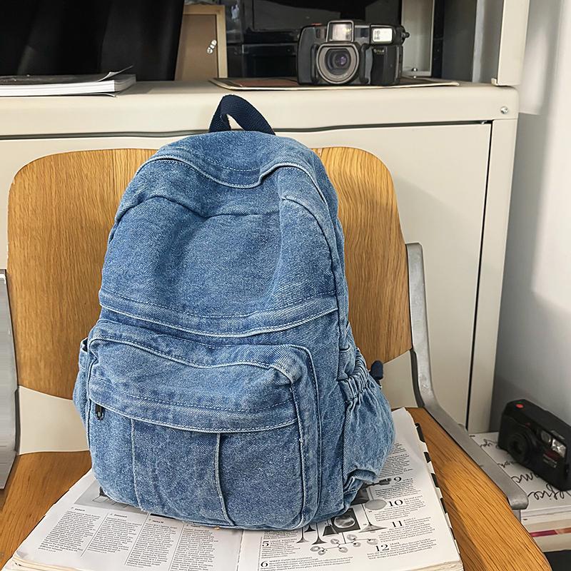 Denim Ryggsekk Dame Ryggsekk Student Skolesekk