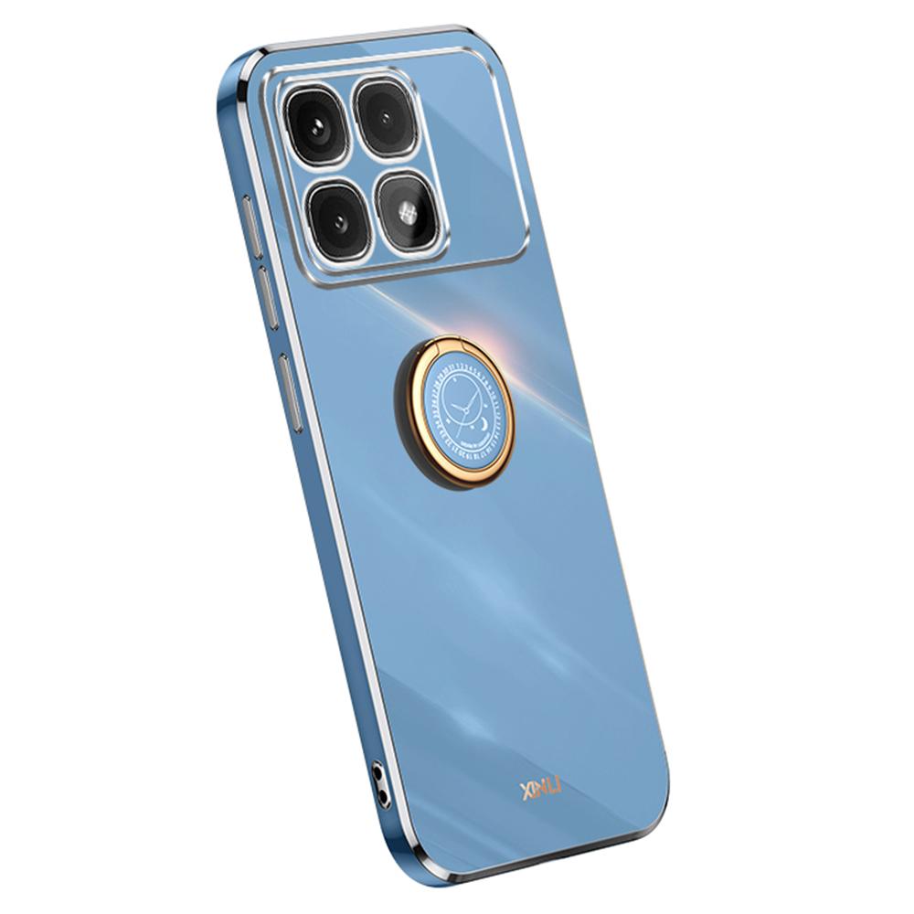 XINLI For Xiaomi Redmi K70 Ultra Case Ring Kickstand Electroplating TPU Phone Cover