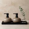 Coarse Pottery Press Bottle Stone-Textured Lotion Bottle Shampoo Soap Dispenser  Bathroom