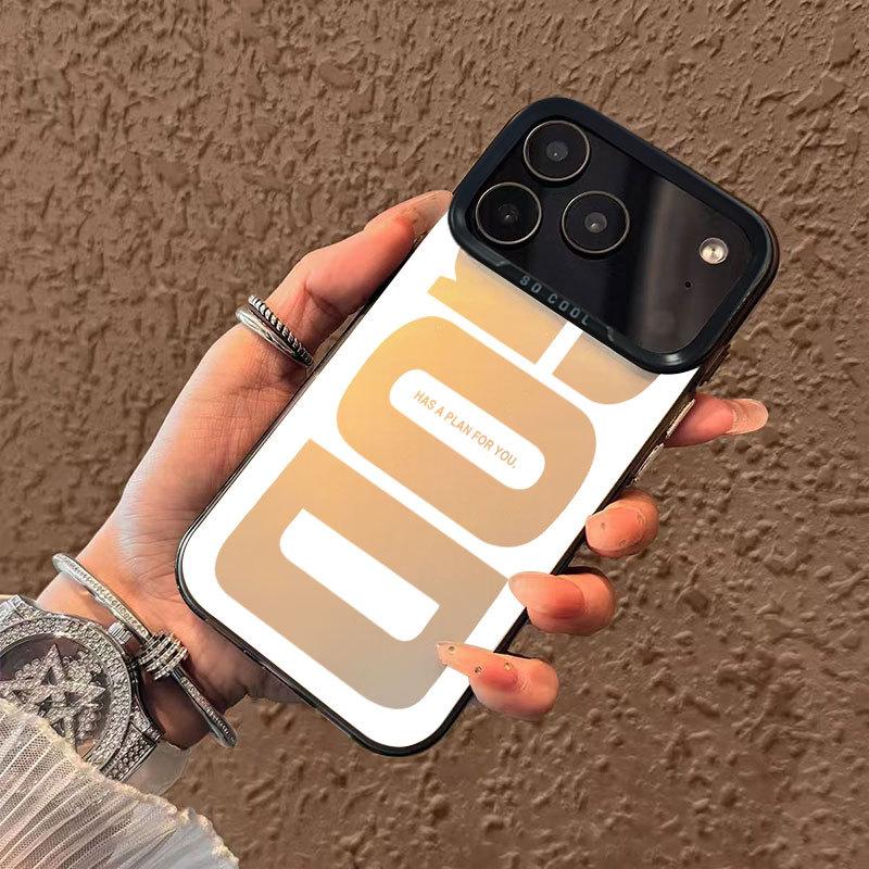 God Letter Print Creative Retro Hard Protective Phone Case For Apple Iphone