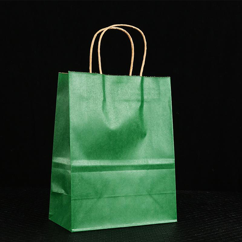 10/25pcs gift kraft paper bags holiday shopping DIY multifunctional recyclable paper bags with handles can be wholesale