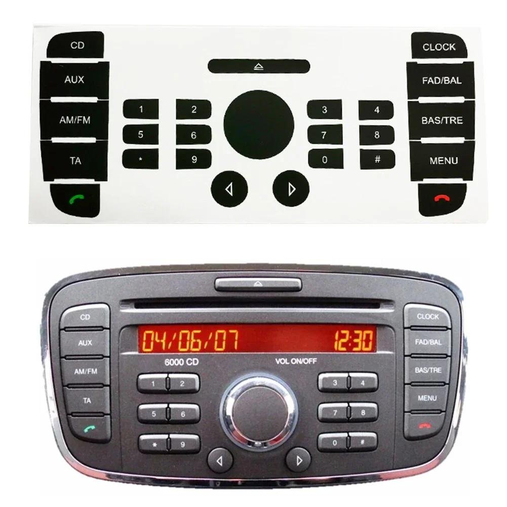 For Ford For Mondeo For 6000CD Radio CD Multimedia Radio Panel Repair Sticker Button Repair Decal Sticker China Mainland