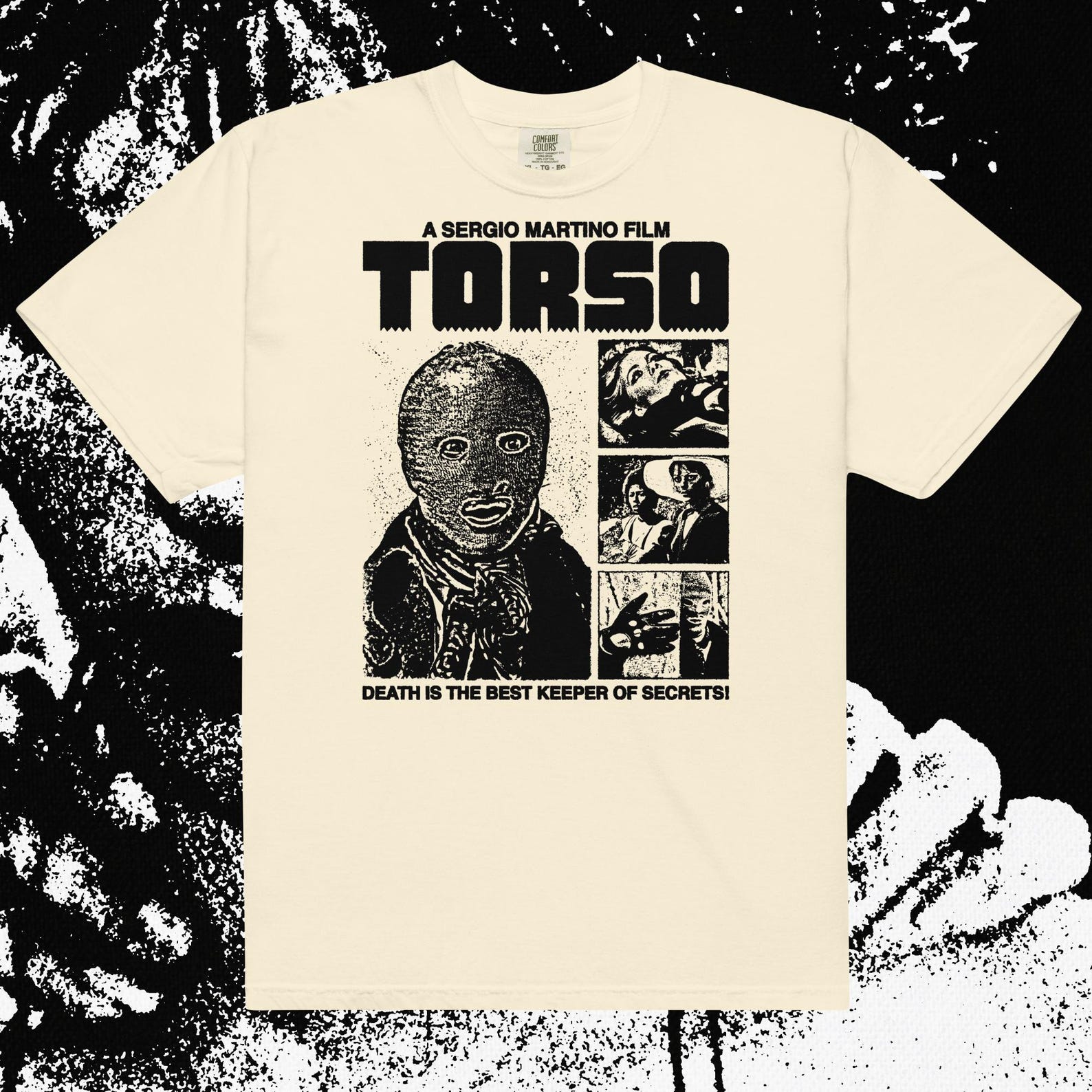 Torso Giallo Film T-Shirt: Sergio Martino Punk Tee L