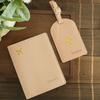 Personalized Artificial Leather Passport Holder Custom Name Foldable Lightweight Luggage Tag Ideal for Outings and Travel Gifts