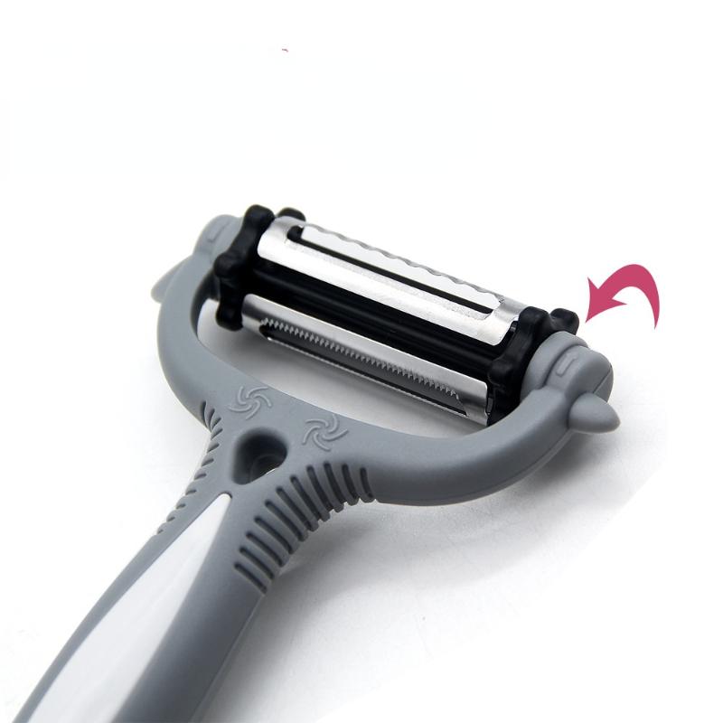 Three-sided Rotating Peeler Peeling Knife Grater Stainless Steel Multifunctional Peeler