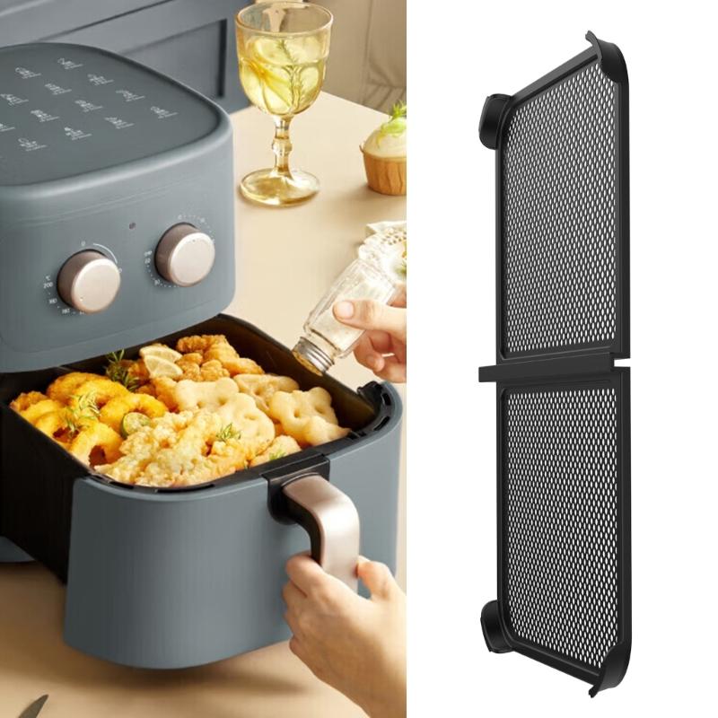 Air Frying Splatter Guard Foldable Splash Guard Heat Resistant Air Frying Splatter Screen Splatter Guard for AF500