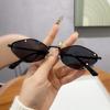 Rhombus Polygon Small Frame Sunglasses Women Fashion Oval Retro Outdoor Sun Glasses Luxury Metal Cat eye Eyewear UV400 Sexy Girl