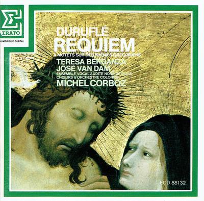 CD DURUFLÉ - TERESA BERGANZA, JOSÉ VAN - Requiem / 4 Motets Sur Des Thèmes G ECD88132 Erato France Classical Used