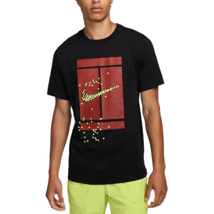 Мужская теннисная футболка Nike Court FZ8107-010 L