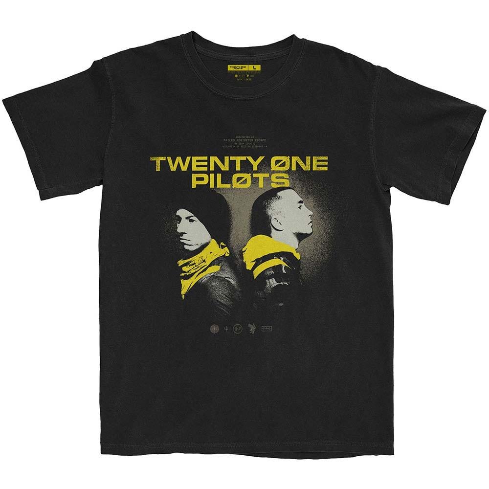 Men s Twenty One Pilots Back To Back Slim Fit T-shirt Medium Black XXXXL