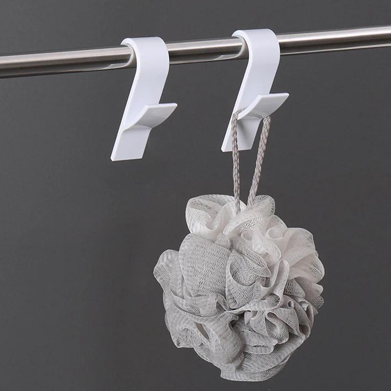 5 Peças Suporte para Toalhas de Banheiro Prateleiras de Armazenamento Cabide Transparente Calha Aquecida para Radiador de Toalhas Cabide para Roupas Cabide para Lenços Ganchos Suporte