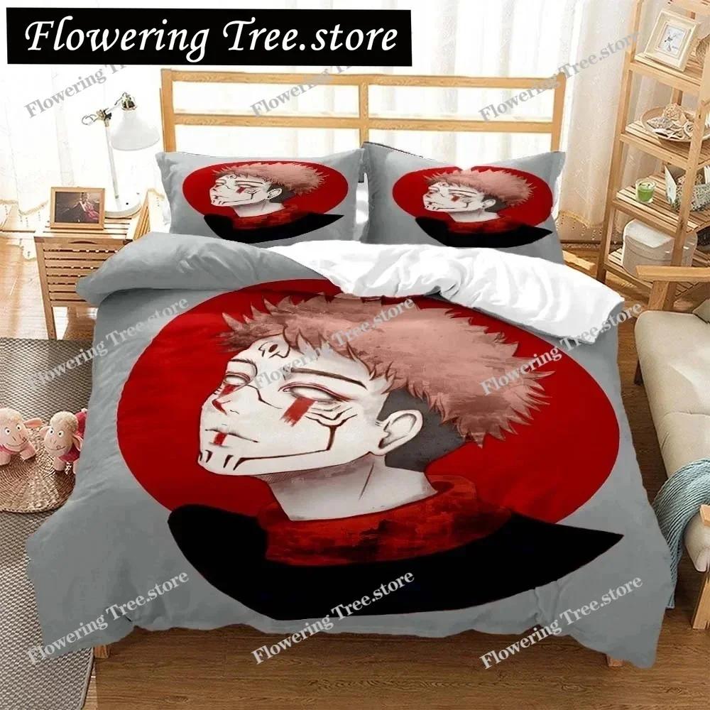 Jujutsu Kaisen Digital Print Polyester Bedding Sets Covers Boys Duvet Cover Set For Teens Bedding Set 025