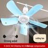 Compact Silent Ceiling Fan for Dorms and Bedrooms