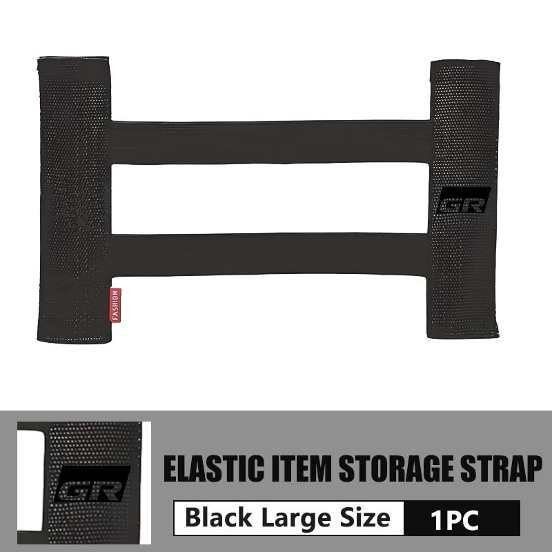 cnkym4 Car Interior Organizer Back Rear Trunk Storage Mesh Fixed Straps For Toyota GR Sport Yaris Chr Auris Rav4 Prius Prado Avensis