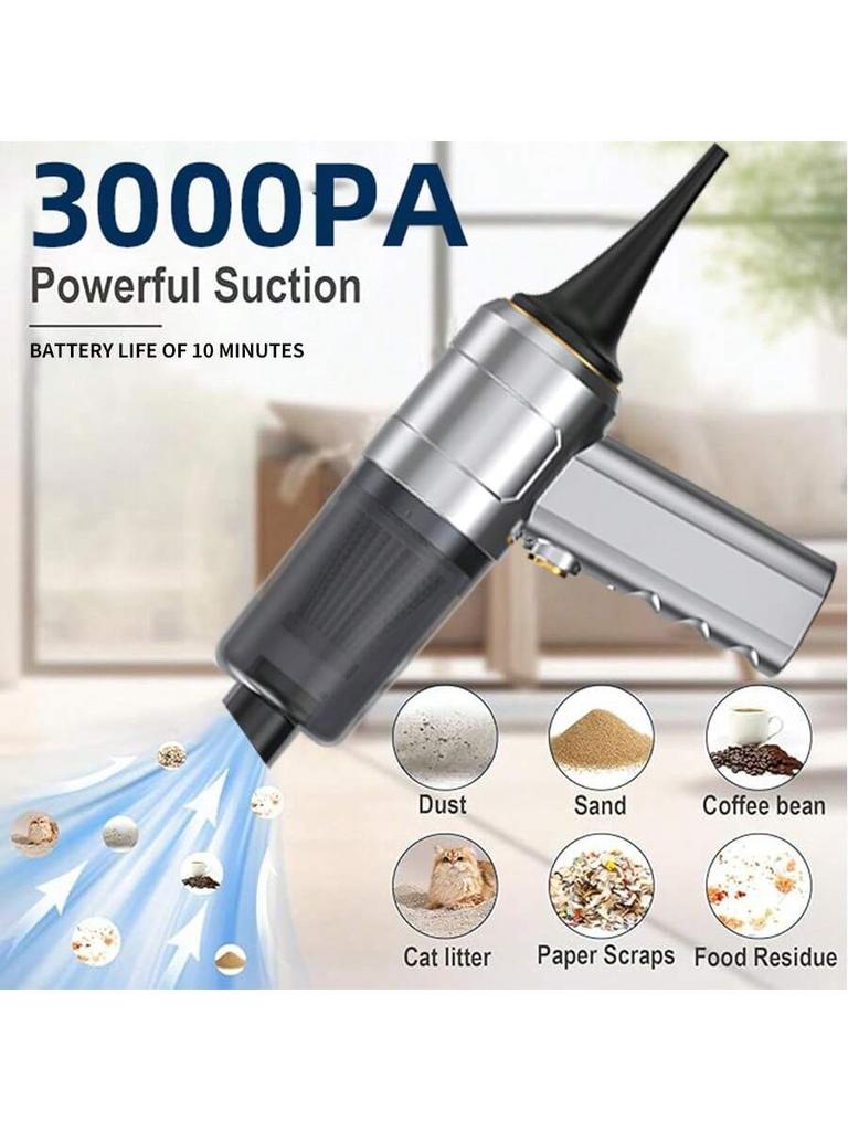 Portable Wireless Vacuum Cleaner Suction Head Car Home Handheld Cleaning Dust Blowing Vacuum Cleaner